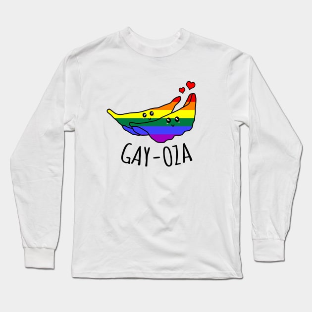 GAY-OZA - LGBTQ Gay Pride Gyozas Long Sleeve T-Shirt by LunaMay